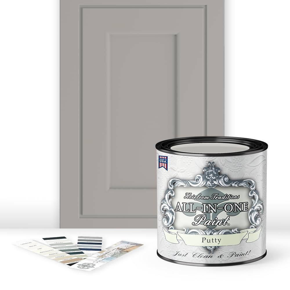 ALL-IN-ONE Paint Kit - 2 Quart Cabinet Paint Bundle with Tools & Putty for DIY Home Renovation & Furniture Refinishing