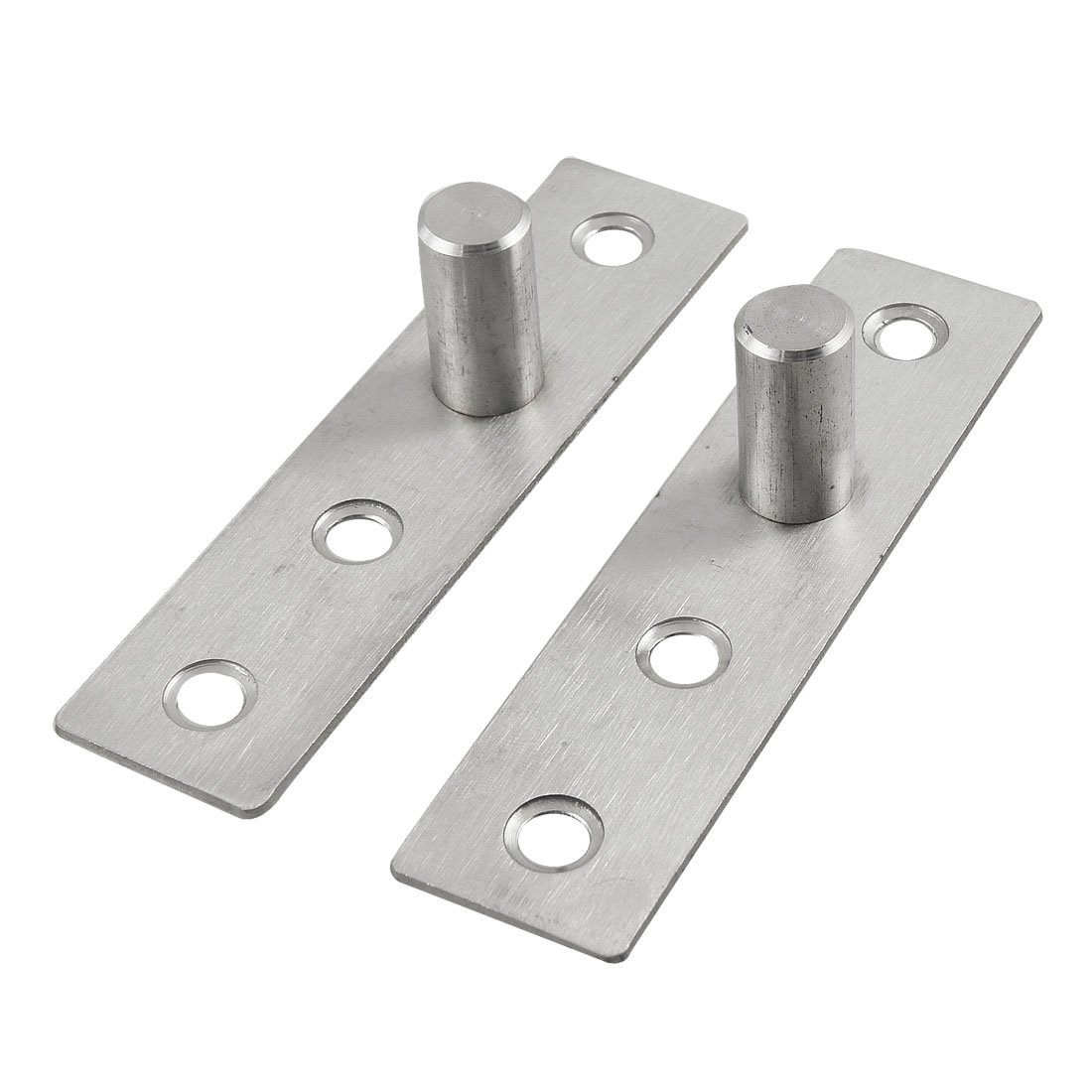 12mm Diameter Flush Mount Floor Pivot Door Hardware - 2 Pack Rectangular Plate Lock Replacement Parts for Smooth Sliding Door Operation in Homes & Offices