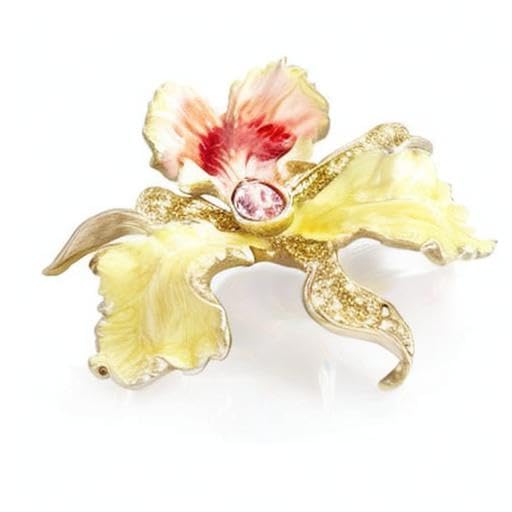 Jay Strongwater Leya Orchid Tabletop Decor - Elegant Home Accent for Dining Tables, Coffee Tables & Shelves