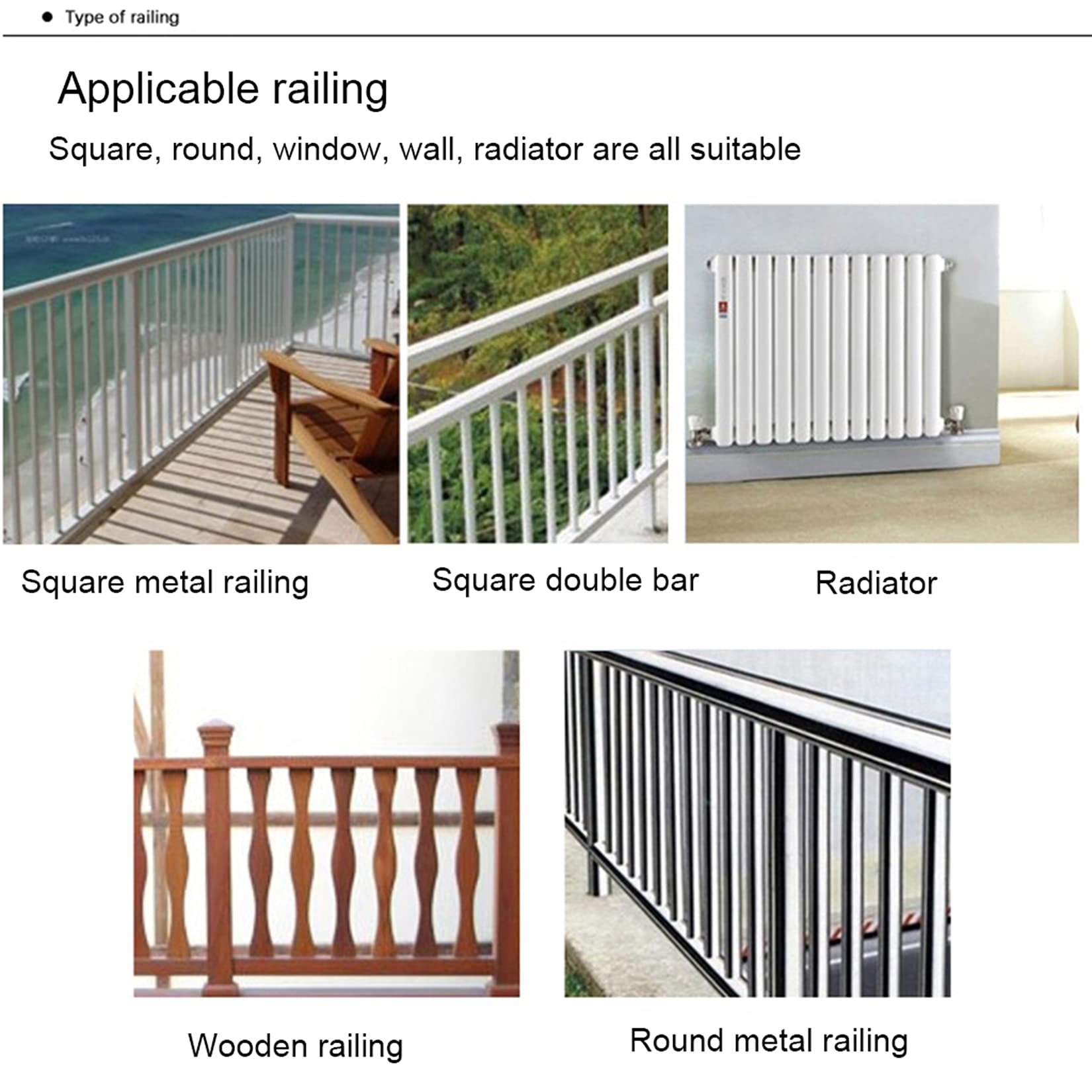 Adjustable Folding Hanging Railing Table - Outdoor Side Table for Balcony, Deck, Patio & Garden - Multi-Purpose Computer Desk & Bar Counter Table for Dining Room & Outdoor Entertaining