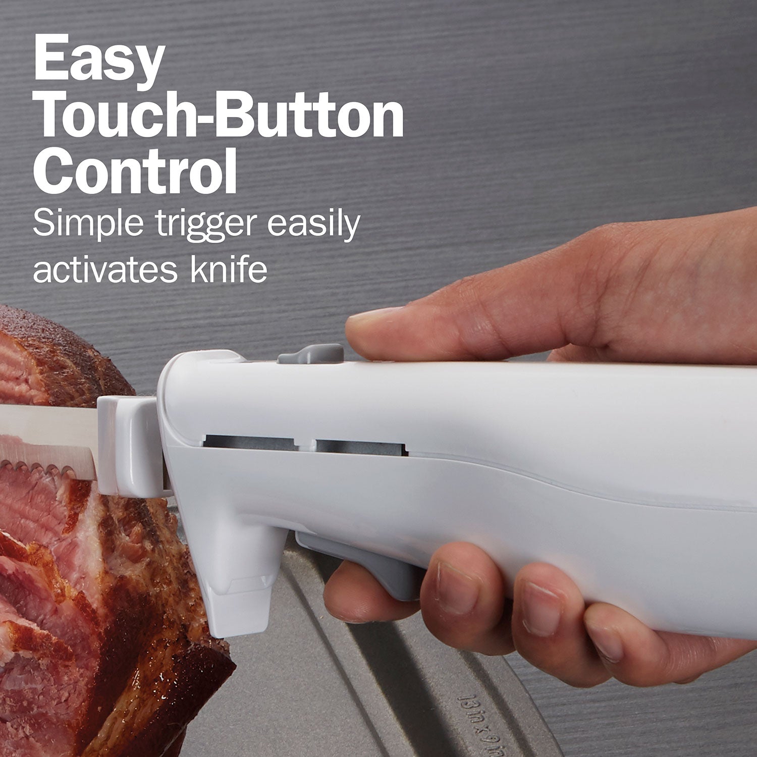 Proctor Silex 74311Y Electric Knife - Corded Electric Carving Knife for Turkey, Roast, Ham & Bread - Perfect for Thanksgiving, Christmas & Holiday Meals