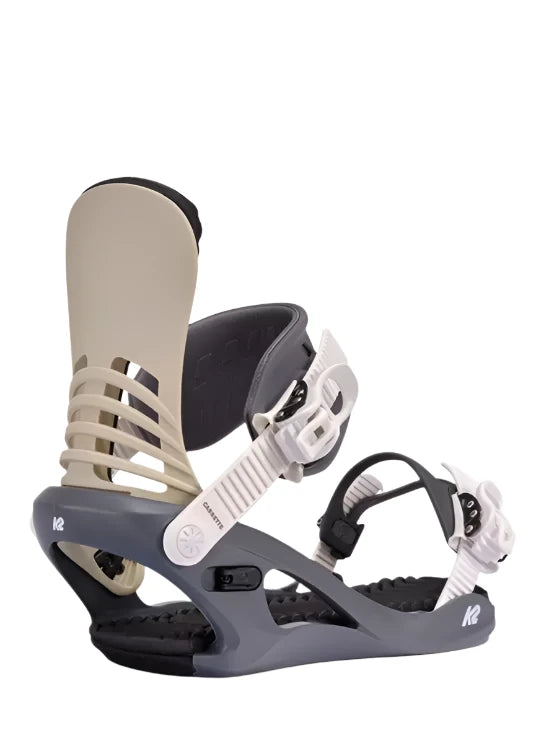 K2 Women's Cassette Snowboard Bindings 2025 - Lightweight & Responsive for All-Mountain Riding - Perfect for Freestyle and Powder Snowboarding