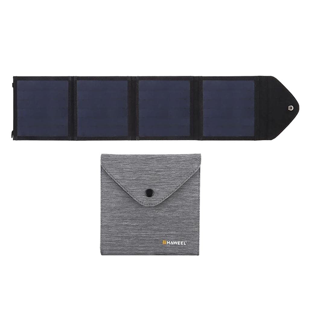 Portable Solar Charger with Single USB Port - Waterproof & Lightweight for Outdoor Activities, Camping, Hiking, Fishing, and Emergency Power Backup
