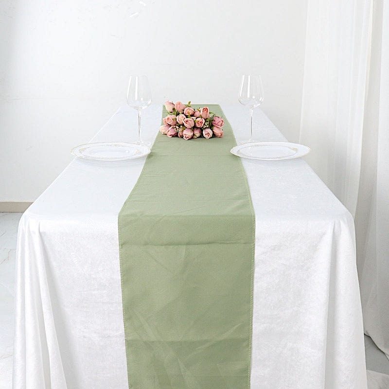 12x108 Inch Polyester Table Runner for Wedding Decorations - Elegant Dining Table Cover for Parties, Banquets, and Special Events