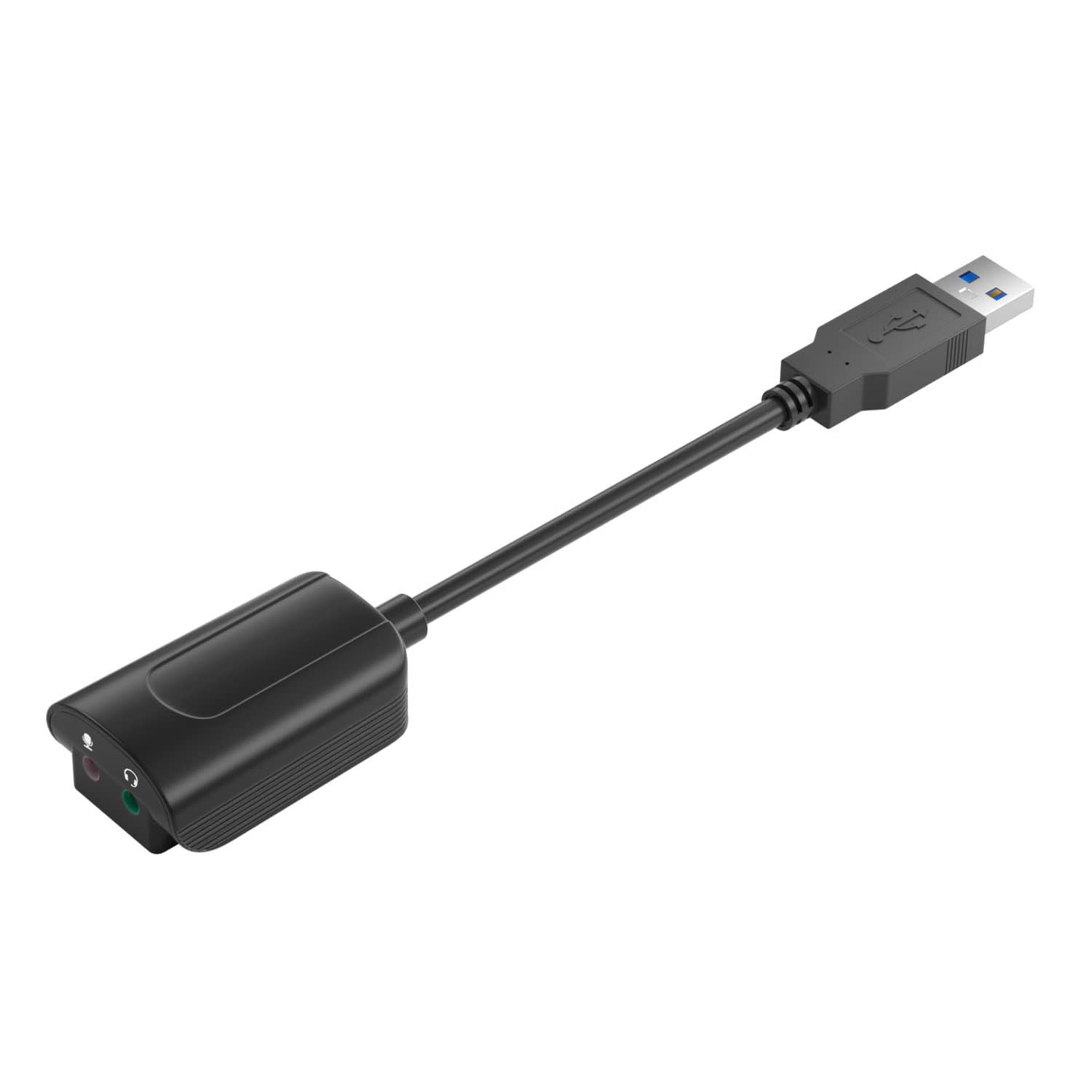 Kcvzitrds 7.1 Channel USB 2.0 External Sound Card for PC & Laptop - Enhance Gaming, Music, and Conference Calls with High-Quality Audio