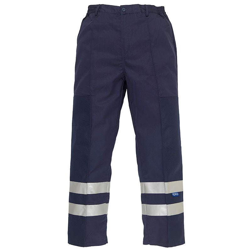YK074 Reflective Polycotton Ballistic Trousers (BS015T) - High-Visibility Tactical Pants for Law Enforcement & Outdoor Work - Perfect for Night Patrols, Construction Sites & Emergency Response