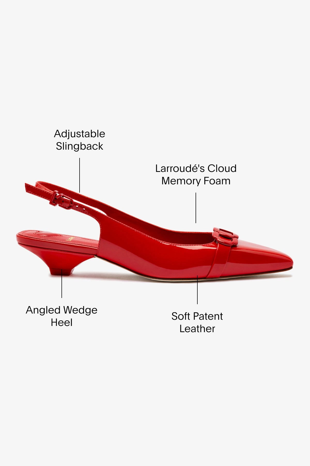 Franca Pump Women's Shoes - Scarlet Patent Leather High Heels for Office, Party & Special Occasions