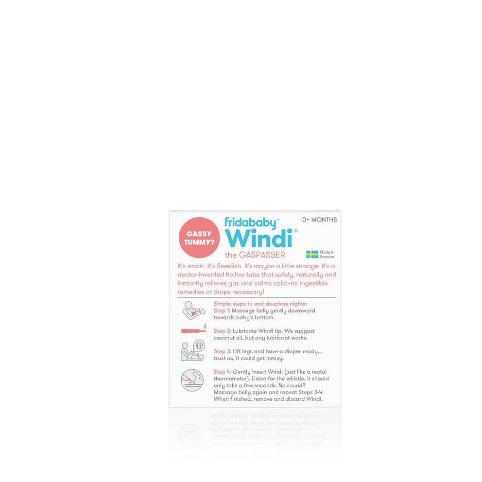 Fridababy Windi The GasPasser - Baby Gas Relief Tool for Colic & Constipation - Safe & Effective Newborn Care Essential for Parents