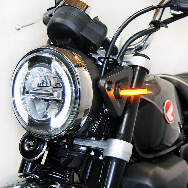 Honda Monkey Front Turn Signals for 2018-Present Models - LED Motorcycle Indicators for Safety & Style - Perfect for Urban Commuting & Custom Bike Builds