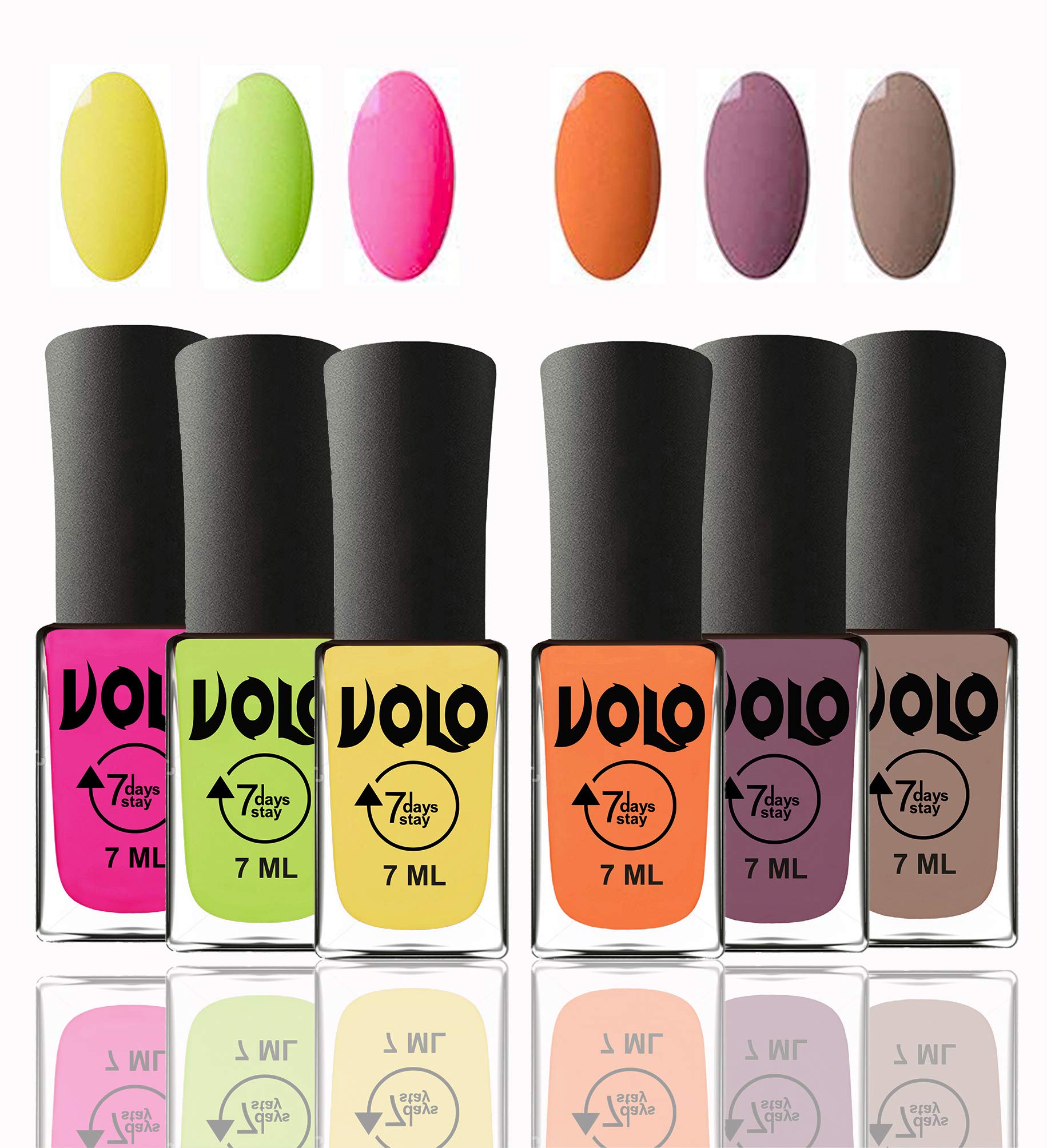 Volo Nail Polish Set - 12 Unique Long Lasting Colors, Modern Shades for Manicure & Pedicure | Perfect for Parties, Weddings, Holidays & Everyday Wear