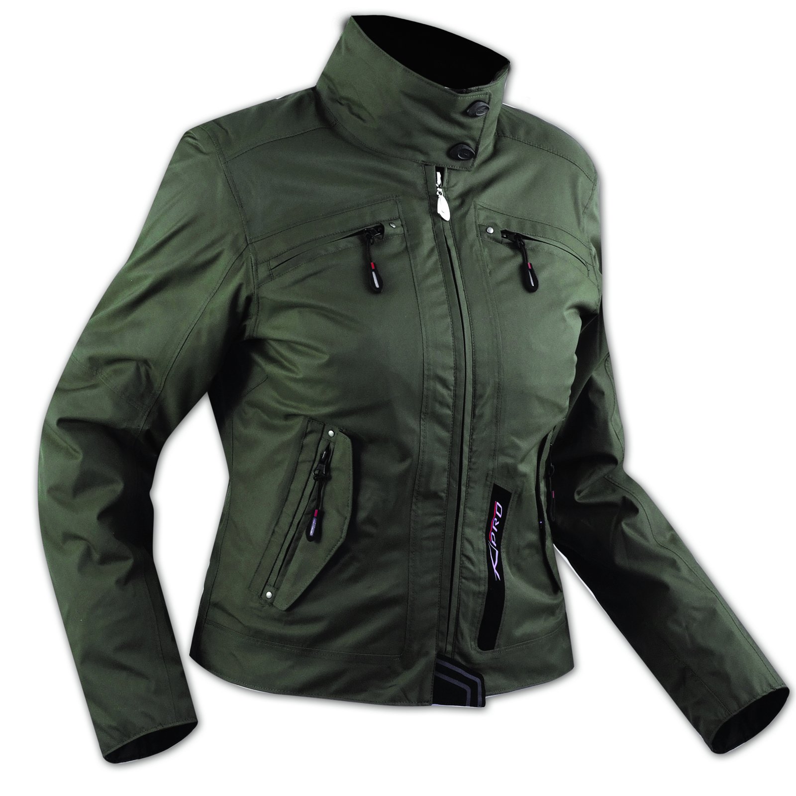 Waterproof CE Armor Thermal Jacket for Women - Motorcycle Scooter Riding Gear, Green XXL - Perfect for Winter Commuting & Outdoor Adventures