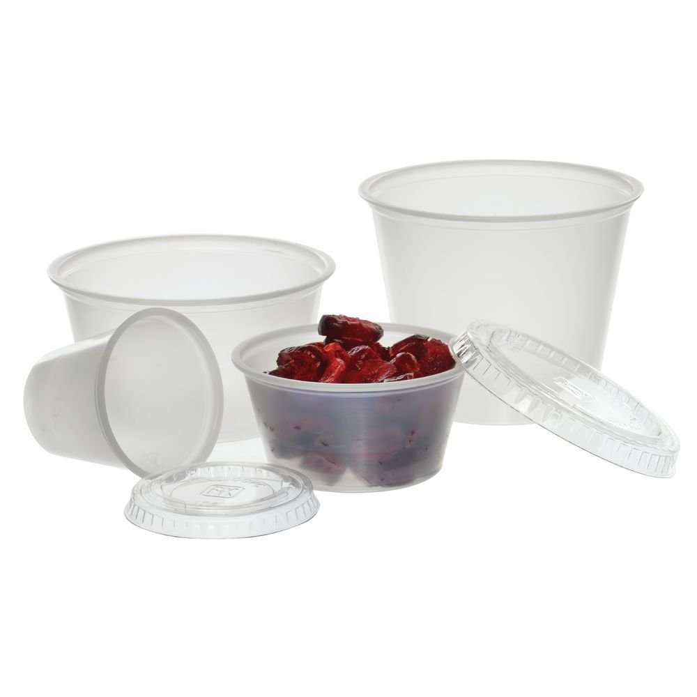 2500 Count Disposable Portion Lids for 1 oz Containers - Perfect for Restaurants, Catering & Food Service Businesses - Bulk Lids for Condiments, Dressings & Takeout Containers