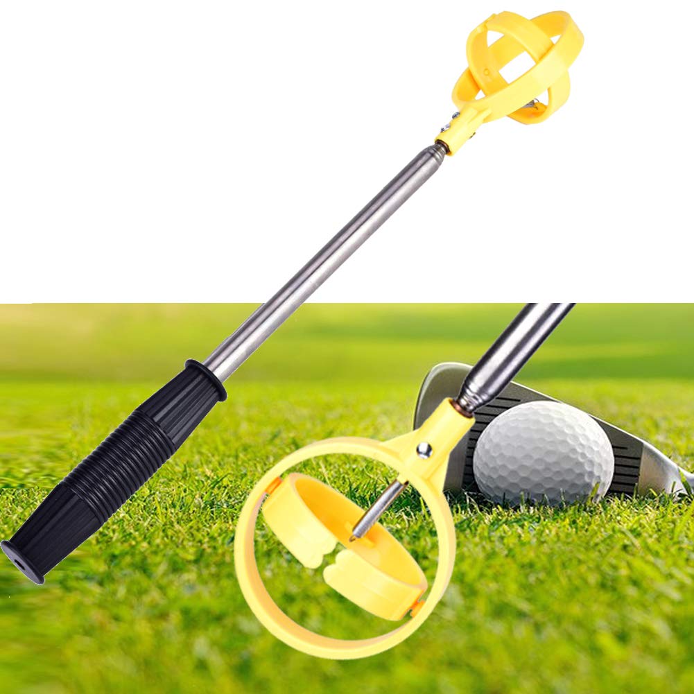 Zyyini Golf Ball Retriever - 8-Section Stainless Steel Telescopic Golf Ball Picker with 2 Color Options | Perfect Golf Accessory for Golf Lovers & Practice Sessions