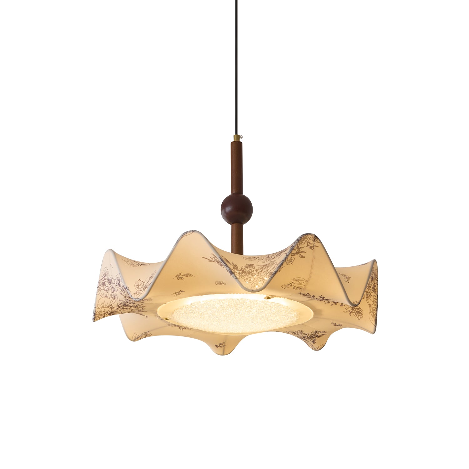 Bellara Modern Pendant Light - Elegant Hanging Ceiling Lamp for Kitchen Island, Dining Room & Bedroom - Adjustable Height & Warm White LED Bulb Included - Perfect for Home Decor & Interior Lighting
