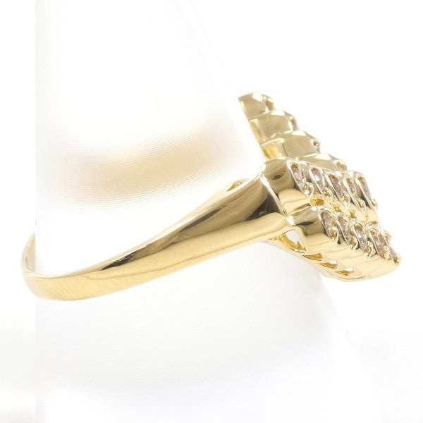 18K Yellow Gold Brown Diamond Ring for Women - Elegant Wedding, Engagement, Anniversary Jewelry Gift