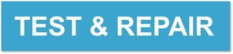 Test and Repair Labels 24x5.25 Inches - 2 Pack Peel & Stick Adhesive Labels for Electronics, Appliances, and Equipment - Perfect for Inventory Management, Quality Control, and Maintenance Tracking