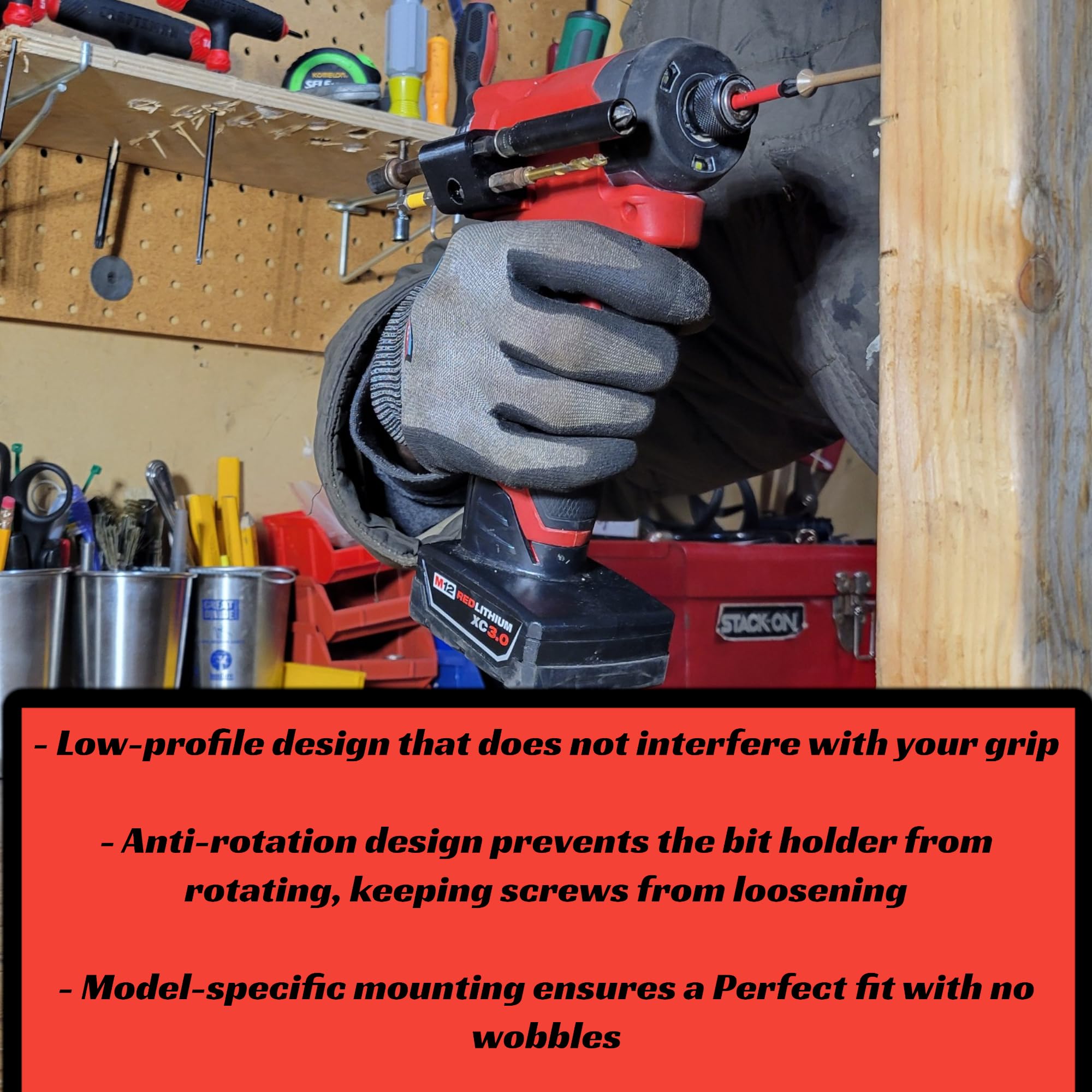 Premium Universal Drill Bit Holder - Magnetic Tool Accessory for Cordless Drills & Impact Drivers | Workshop, DIY Projects & Professional Use