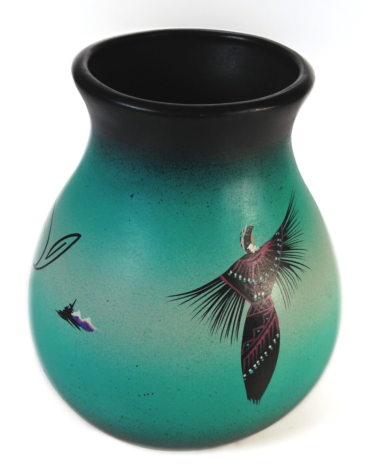 Authentic Native American Cedar Mesa Pottery Vase - Handcrafted Signed Artwork for Home Decor & Southwest Style Interior Design