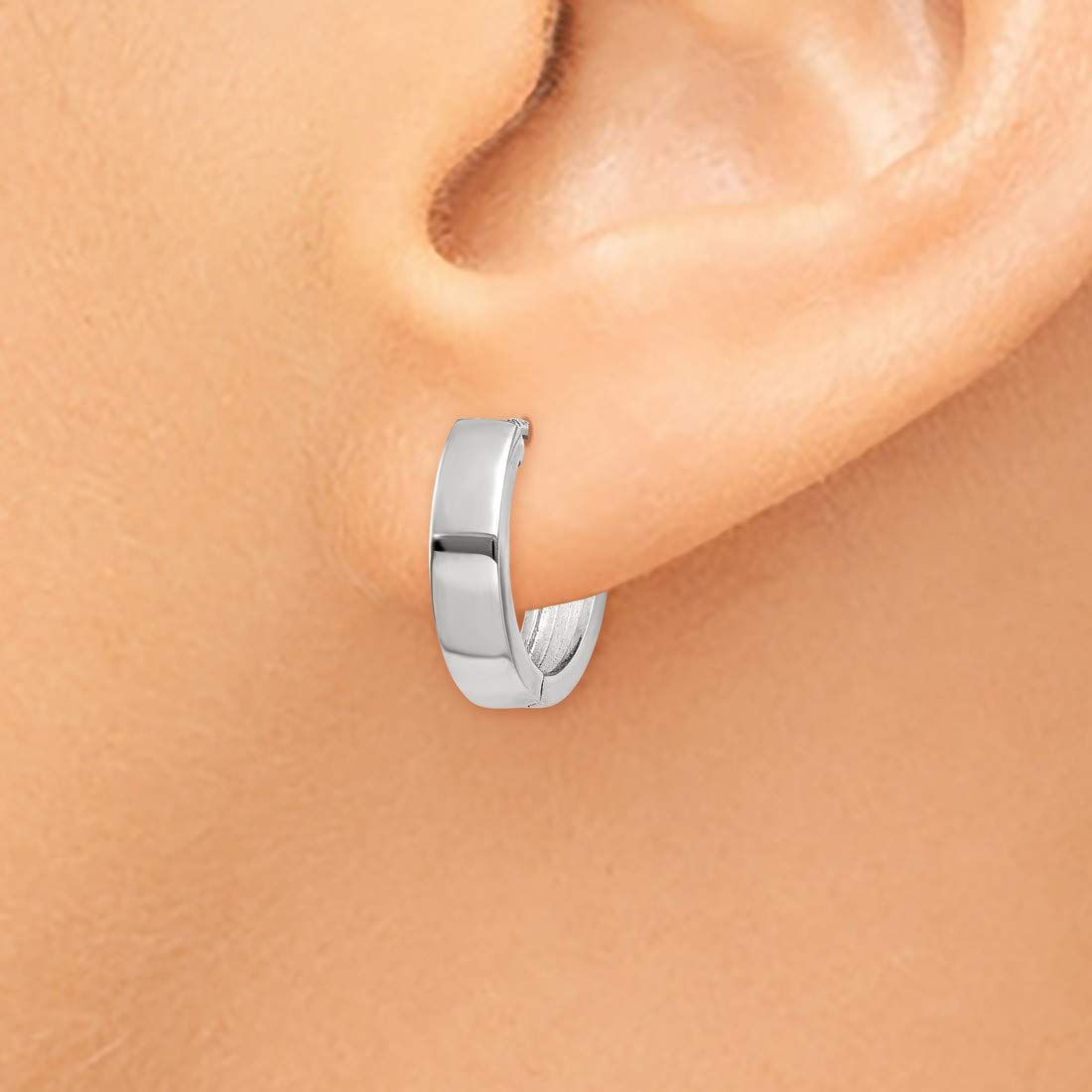 14k Gold Polished 3mm Hinged Hoop Huggie Earrings for Women - Elegant Everyday Jewelry for Work, Date Night & Special Occasions
