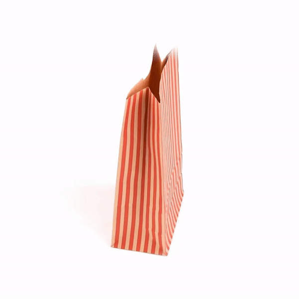 Bag Tek 1 oz Red & Kraft Paper Popcorn Bags (4.25
