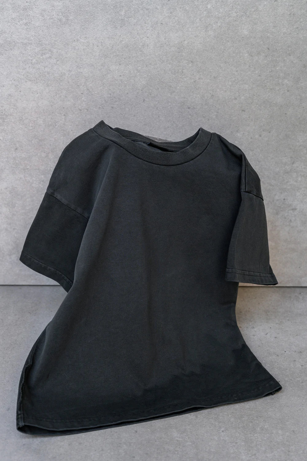 Box Fit Tee - Soft Washed Black Cotton T-Shirt for Men | Casual Wear, Gym, Lounge & Everyday Outfits