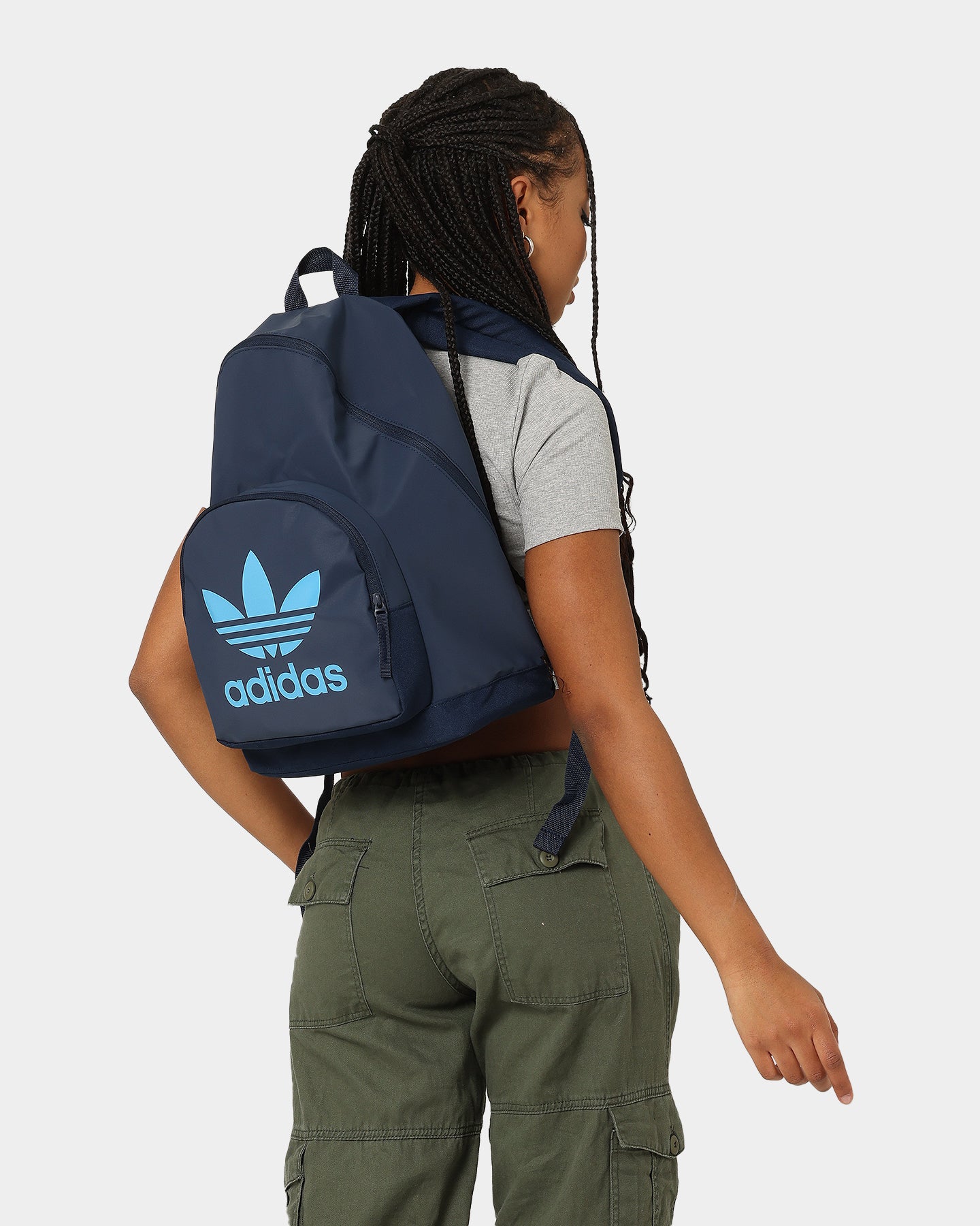 Adidas Adicolor Archive Backpack - Night Indigo Blue School & Travel Backpack for Men & Women - Perfect for College, Gym & Outdoor Adventures
