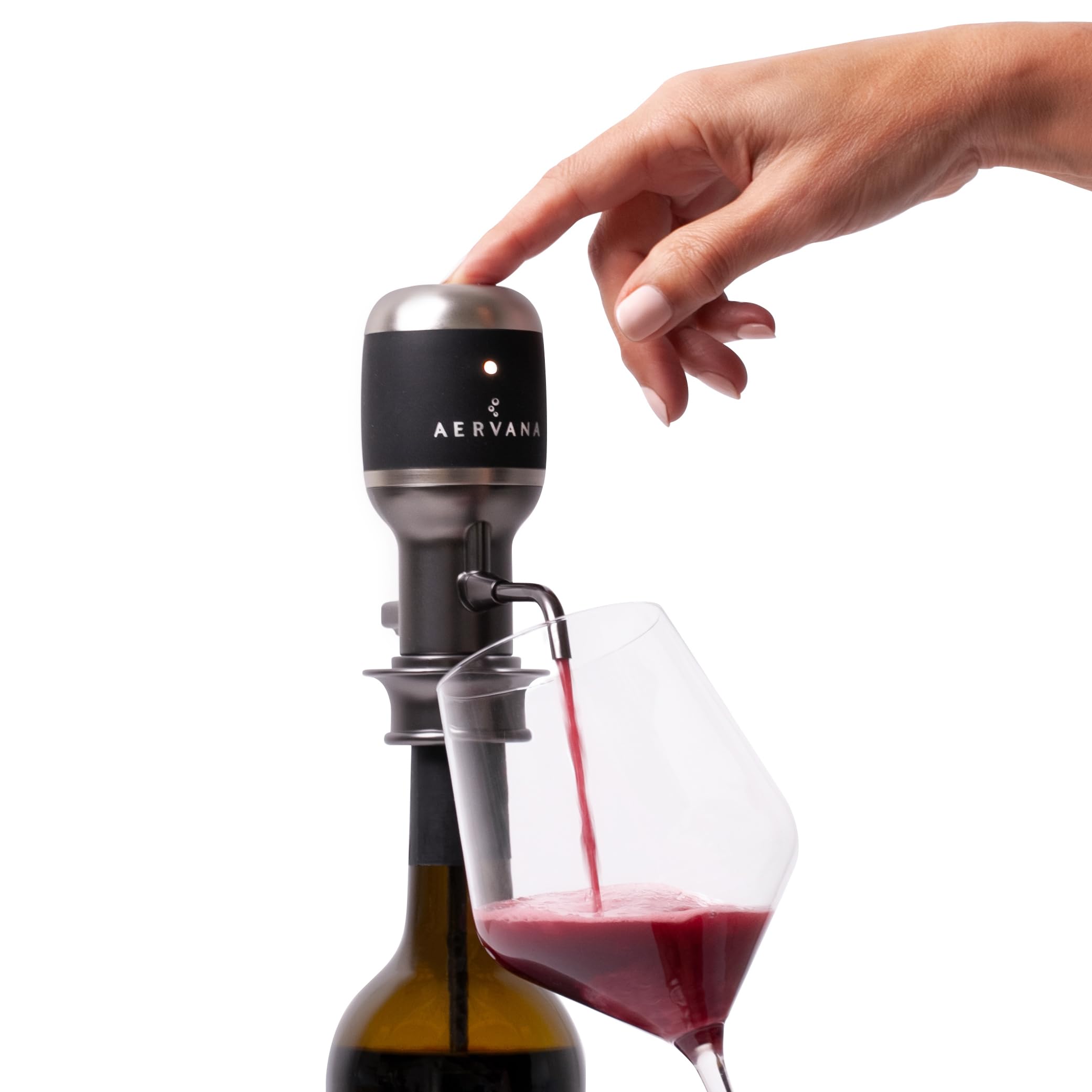 Aervana Select Variable Speed Electric Wine Aerator & Dispenser - Wine Decanter for Red & White Wine (750ml & 1.5L) with Stand - Perfect for Home Entertaining, Dinner Parties & Wine Tasting Events