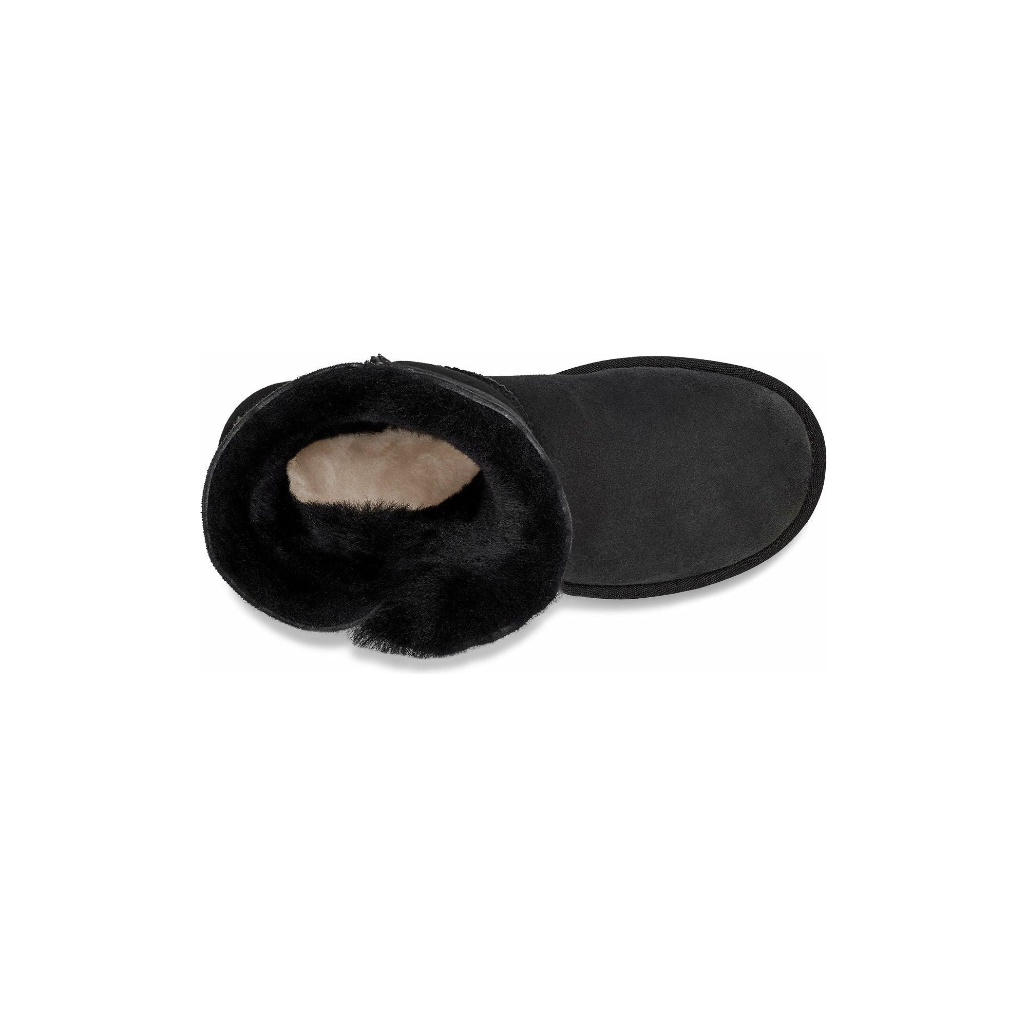 UGG Women's Bailey Button II Boot - Black | Genuine Sheepskin Winter Boots for Women | Perfect for Cold Weather, Snow Days & Casual Outfits