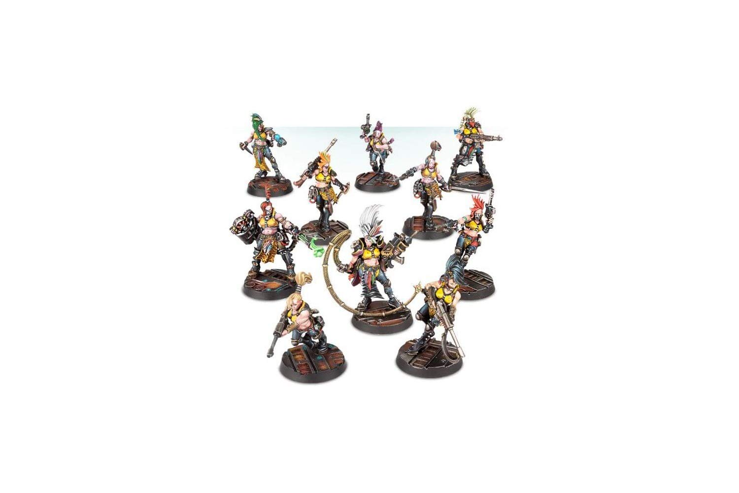 Games Workshop Necromunda Goliath Gang Miniature Set - 28mm Scale Wargaming Miniatures for Tabletop Battles - Perfect for Warhammer 40K & Sci-Fi RPG Scenarios