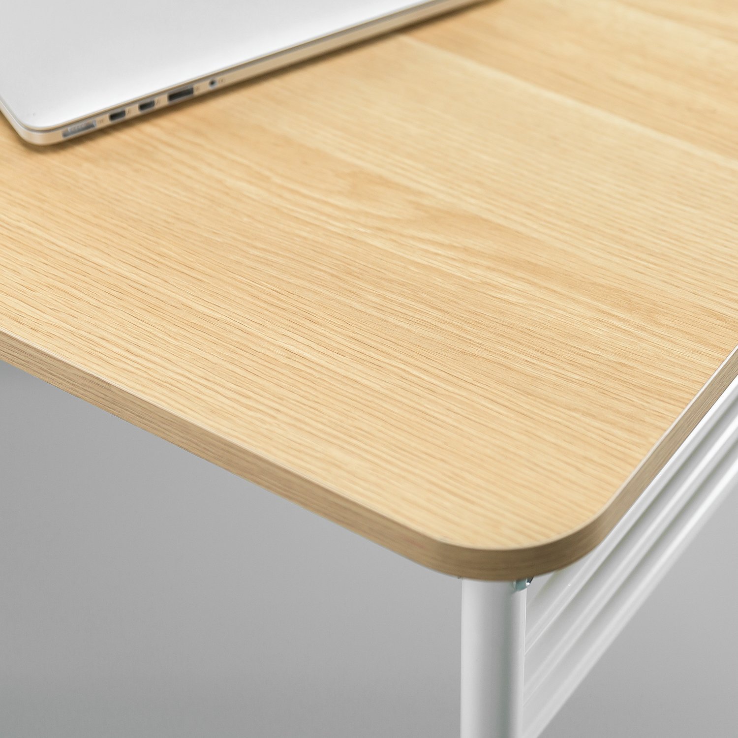 ZINUS Cream Retro Office Desk for Home & Workspace