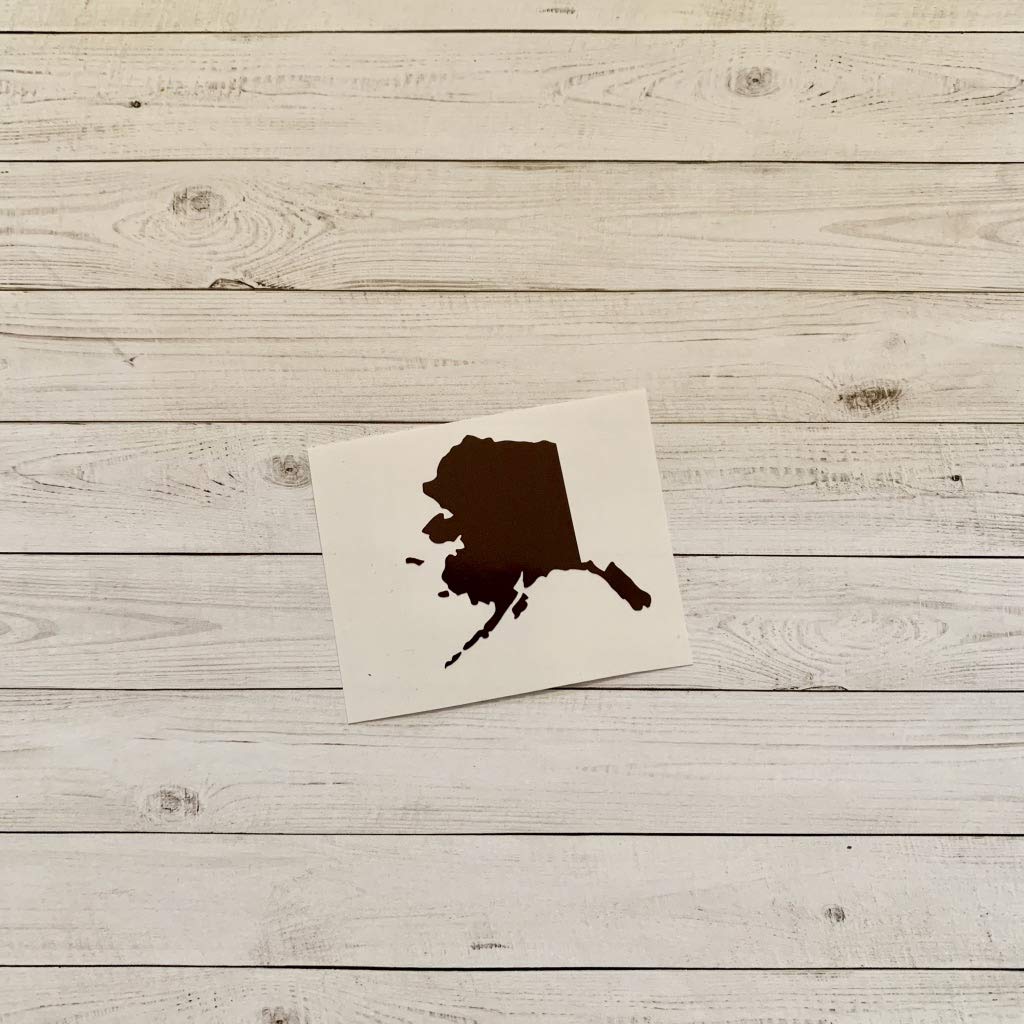 Premium Alaska Vinyl Decal Sticker - Waterproof State-Themed Car & Window Decals for Outdoor Decor, Laptop, Cooler, and Travel Accessories