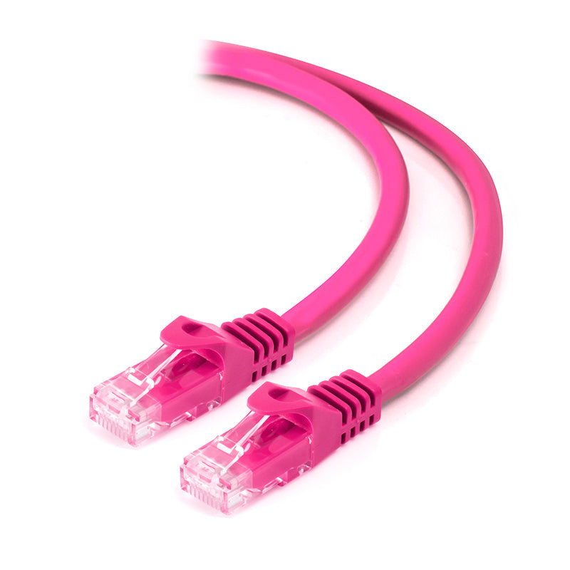 High-Speed Pink CAT5e Ethernet Cable - 25ft, 1000Mbps, RJ45 Connector - Perfect for Home Office, Gaming, and Streaming Setup