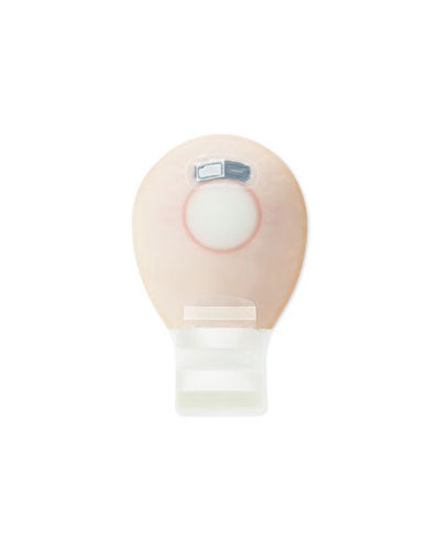 Hollister New Image 2-Piece Mini 7 Drainable Ostomy Pouch with Lock 'n Roll Closure - Transparent (20 per Box, Red, 57mm, with Filter) - Ideal for Ostomy Care & Daily Comfort
