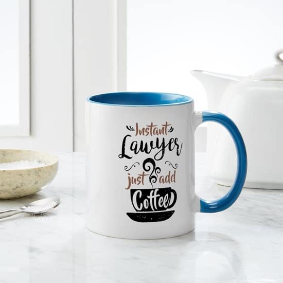 Instant Lawyer Just Add Coffee Mug - 11 oz (325 ml) Ceramic Coffee Cup for Office, Gifts & Humor - Funny Lawyer Gift for Attorneys & Legal Professionals