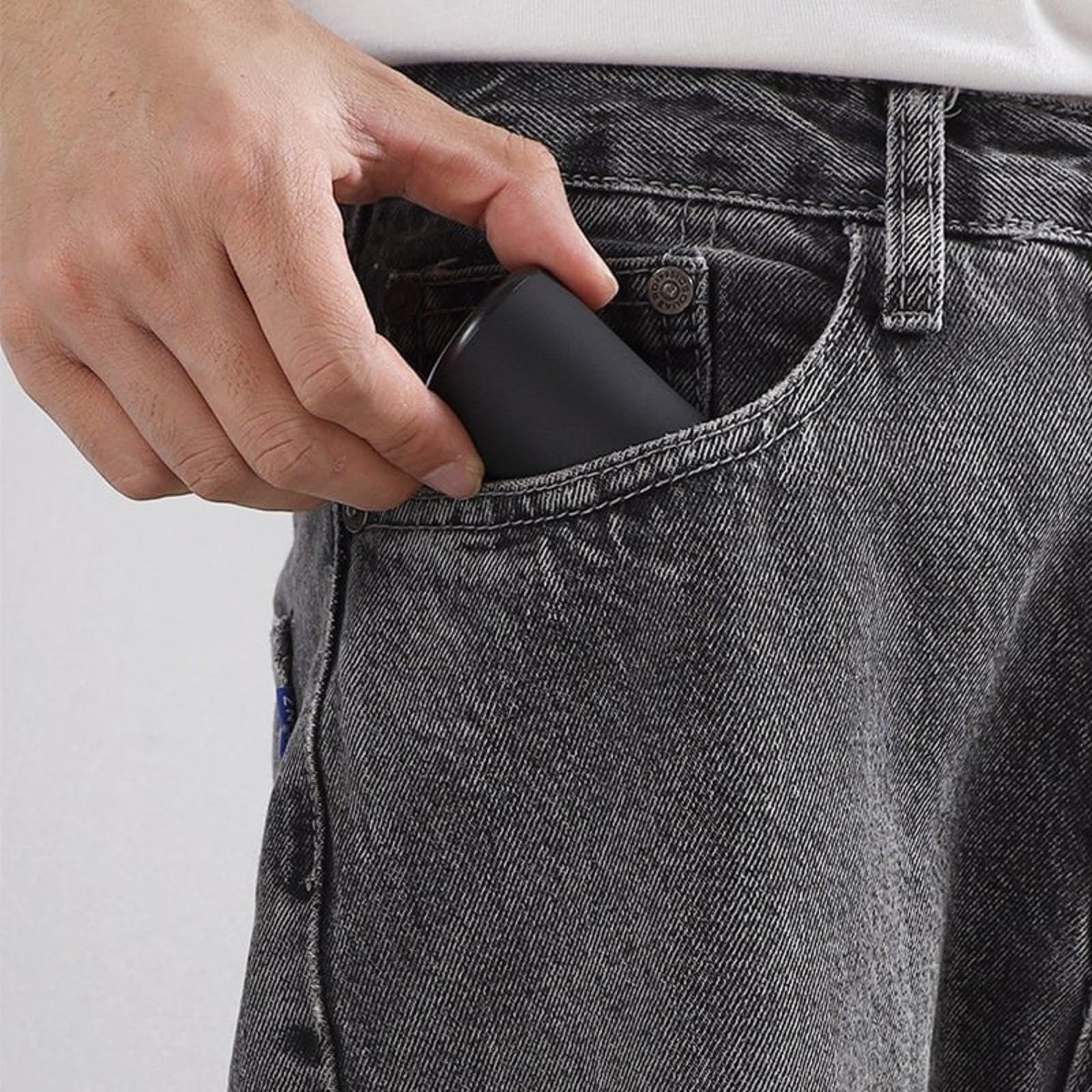 Allison Shaver - Compact USB Rechargeable Electric Razor for Men, Portable Wet/Dry Facial Hair Trimmer, Washable Travel Shaver with Precision Blades (Black) - Perfect for Travel, Gym, Office & Daily Grooming