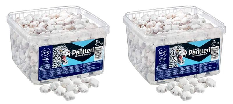 Fazer Lumipantteri Fruit-Menthol Licorice Candy - 2 Boxes (2kg Total) - Perfect for Parties, Gifts & Snacking