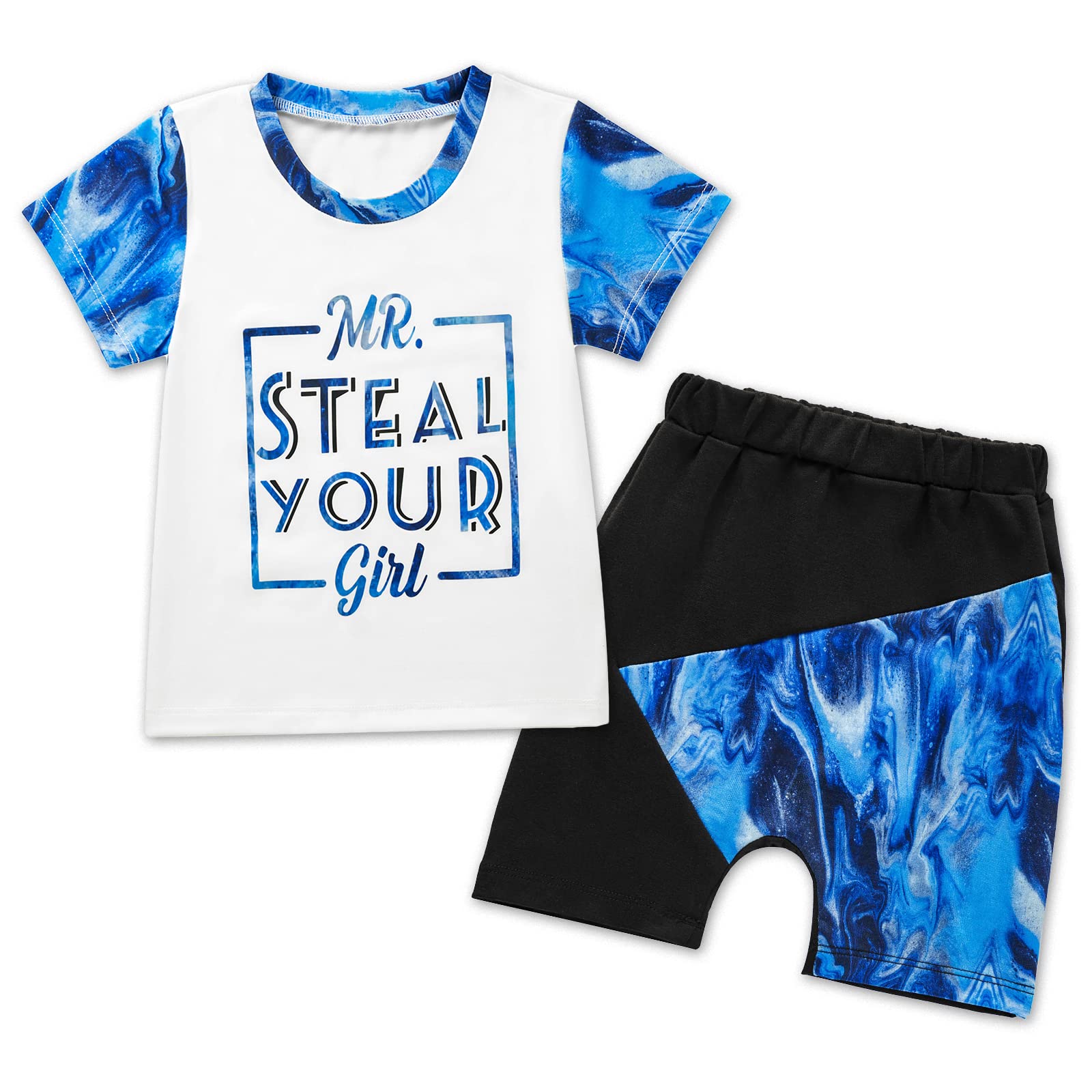 SYNPOS Baby Boy Summer Clothes Set - Shorts & T-Shirt Outfits for 6-24 Months | 2T 3T 4T Toddler Infant Newborn Kids Clothing | Perfect for Playtime, Beach & Outdoor Activities