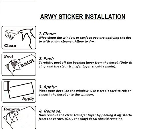 ARWY Baby on Board Car Stickers - Waterproof Vinyl Decals for Windows, Sides, Hood & Bumper - White Exterior Car Decor - Perfect for Family Safety & Child Awareness While Driving
