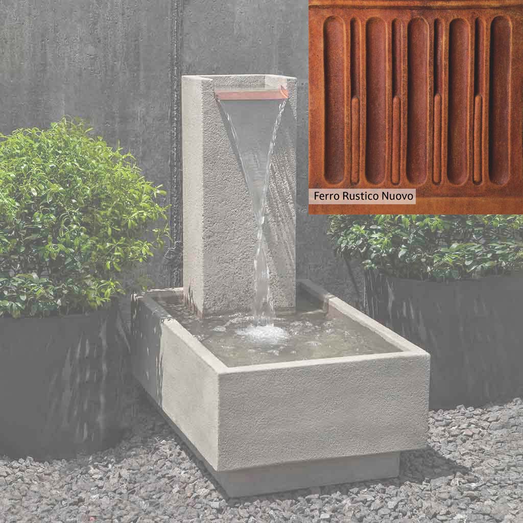 Campania International Falling Water Fountain IV - Outdoor Garden Waterfall Feature for Patio, Yard, and Landscape Decor