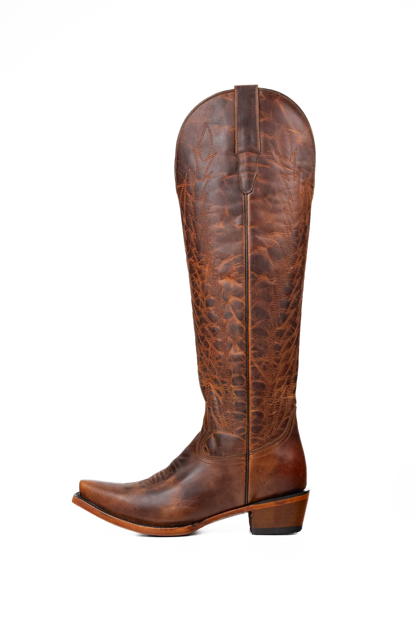 Valentina Tall Neutral Snip Toe Cowgirl Boots for Women - Western Riding & Country Fashion Boots for Everyday Wear