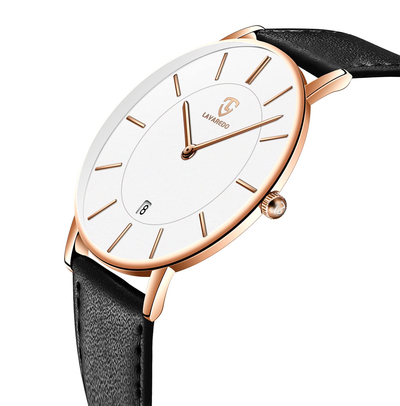 BEN NEVIS Men's Minimalist Analog Watch with Date & Leather Strap - Stylish Casual & Business Timepiece for Everyday Wear