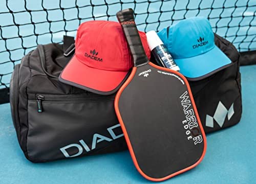 Diadem Warrior Edge Pickleball Paddle - Carbon Fiber Surface for Maximum Spin & Control, 16mm Polymer Core - Perfect for Competitive Play & Tournament Use