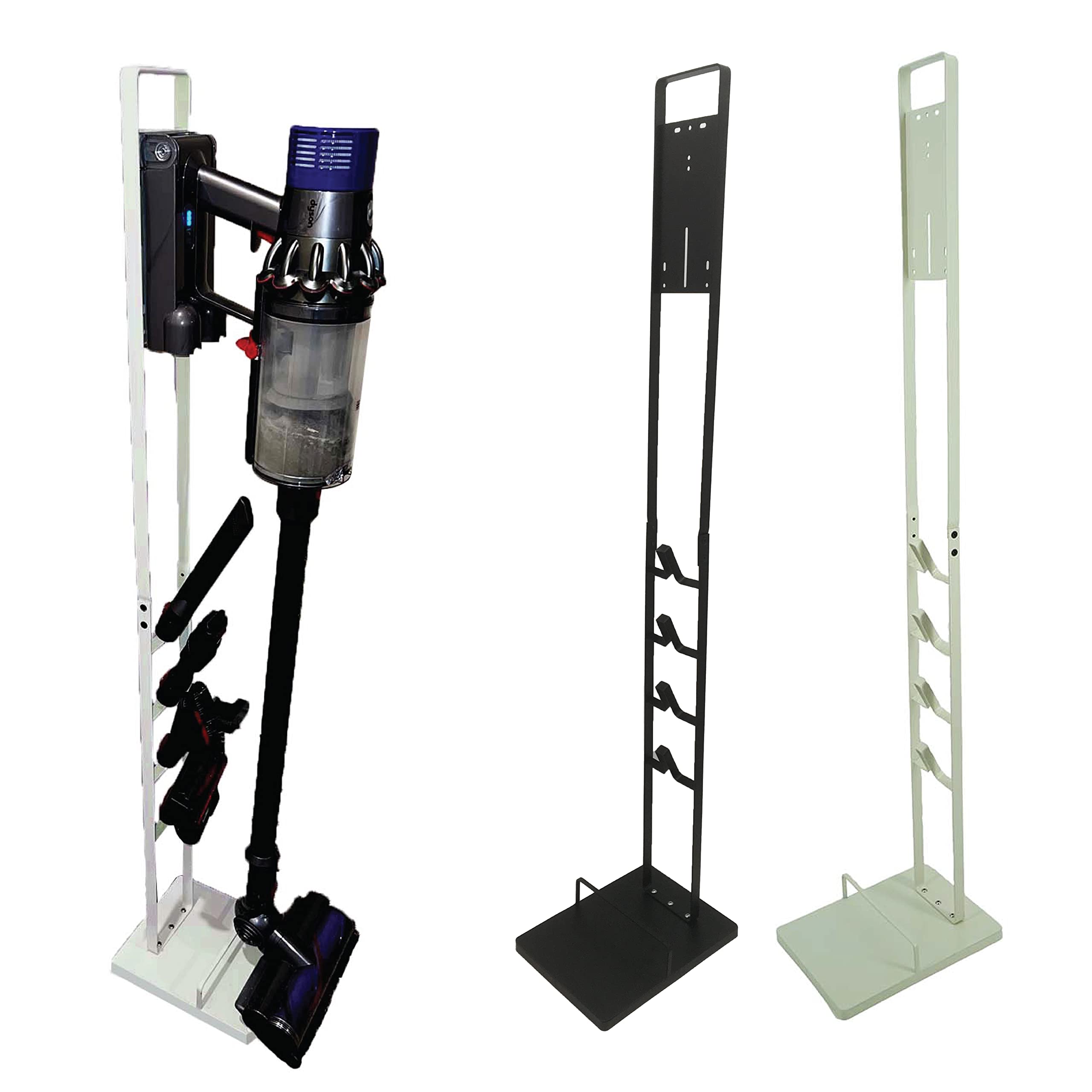 Metal Vacuum Stand Docking Station Organizer - Stable Storage Bracket Holder for Dyson, Shark & Other Cordless Vacuum Cleaners, Accessories & Attachments (50