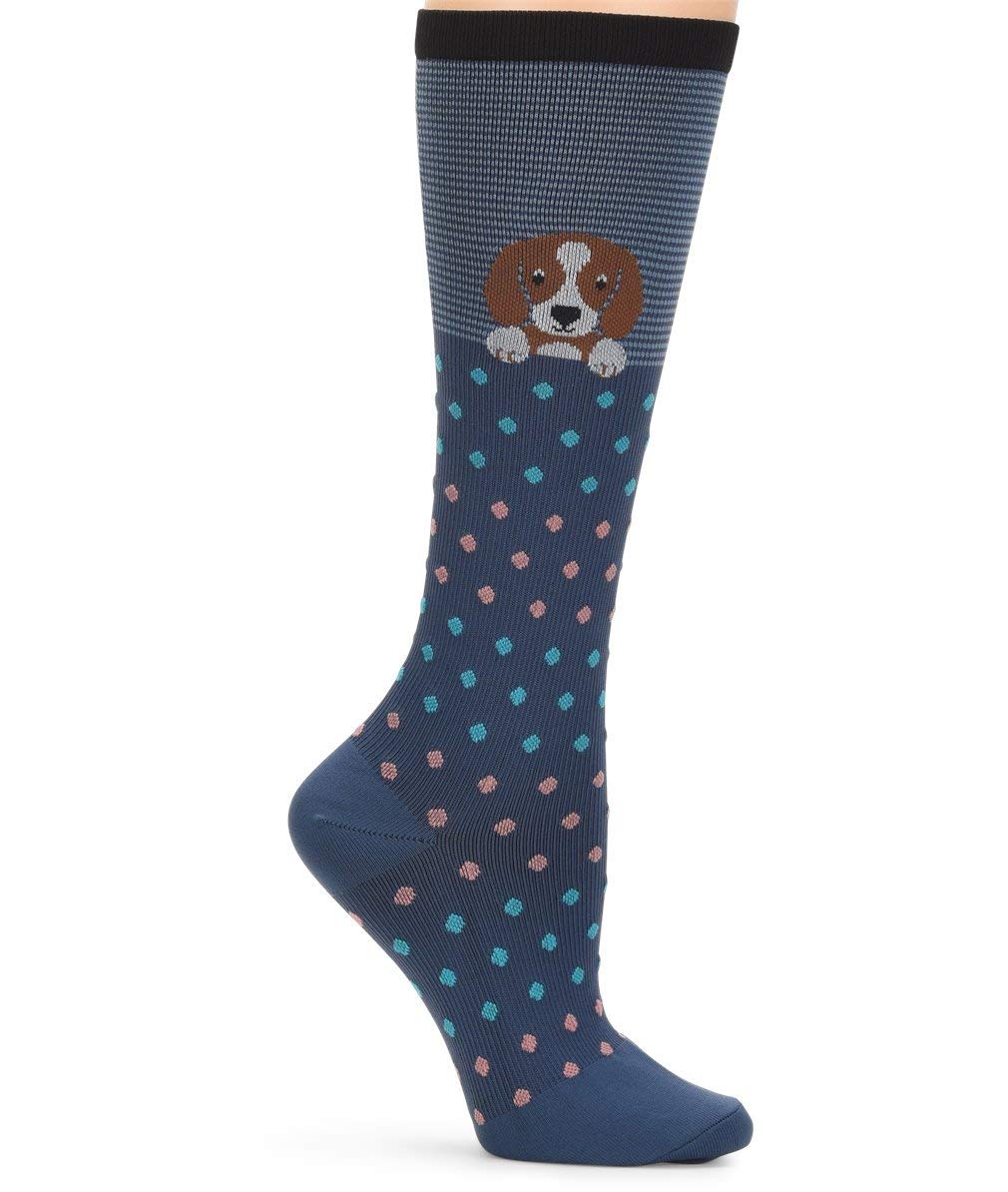 Nurse Mates Women's 12-14 MMGH Compression Calf Socks - Medical Support Socks for Nurses, Healthcare Workers & Long Standing Professionals