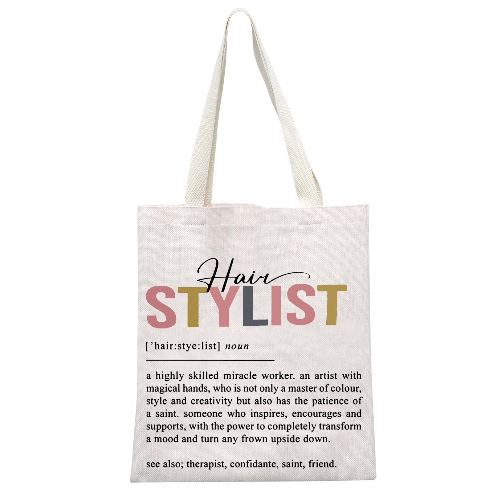 Stylish Hairstylist Tote Bag - Perfect Gift for Cosmetology Graduates & Hair Stylists - Durable & Spacious Hairdresser Supply Bag for Salon Tools & Essentials - Ideal for Work, Travel & Beauty School