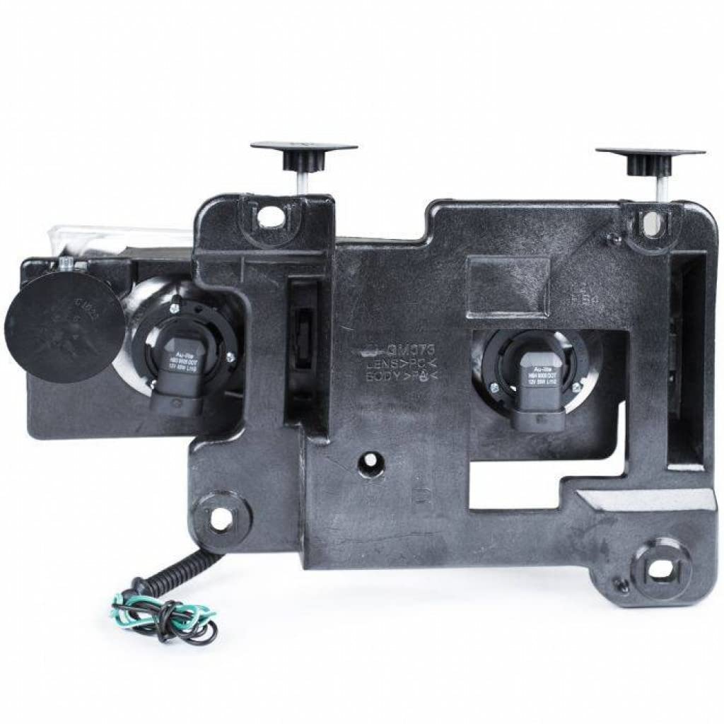 ANZO 111299 Crystal Black Headlights for 1989 Chevy R2500 with Low-Brow Design | Perfect for Off-Road & Night Driving