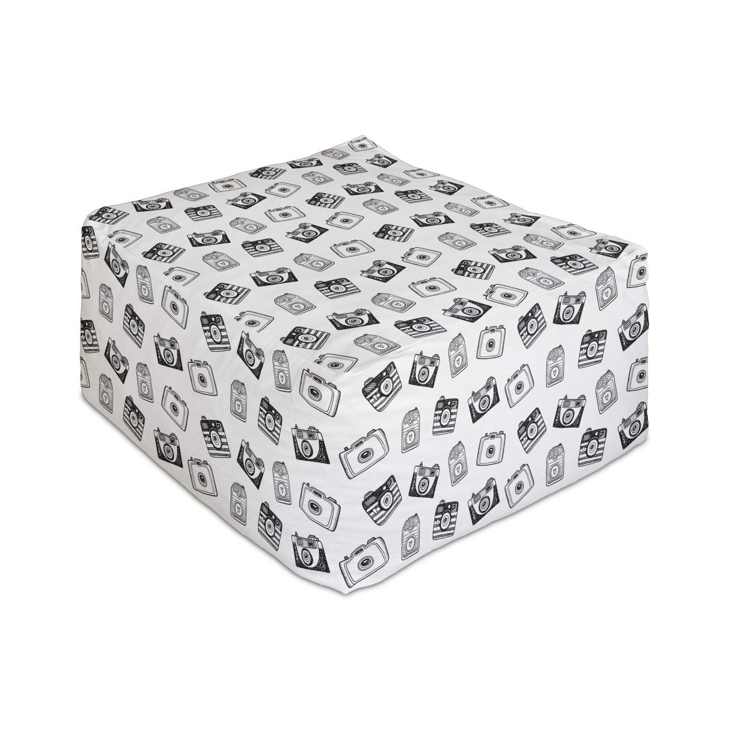 Ambesonne Vintage Rectangle Pouf Ottoman - 25