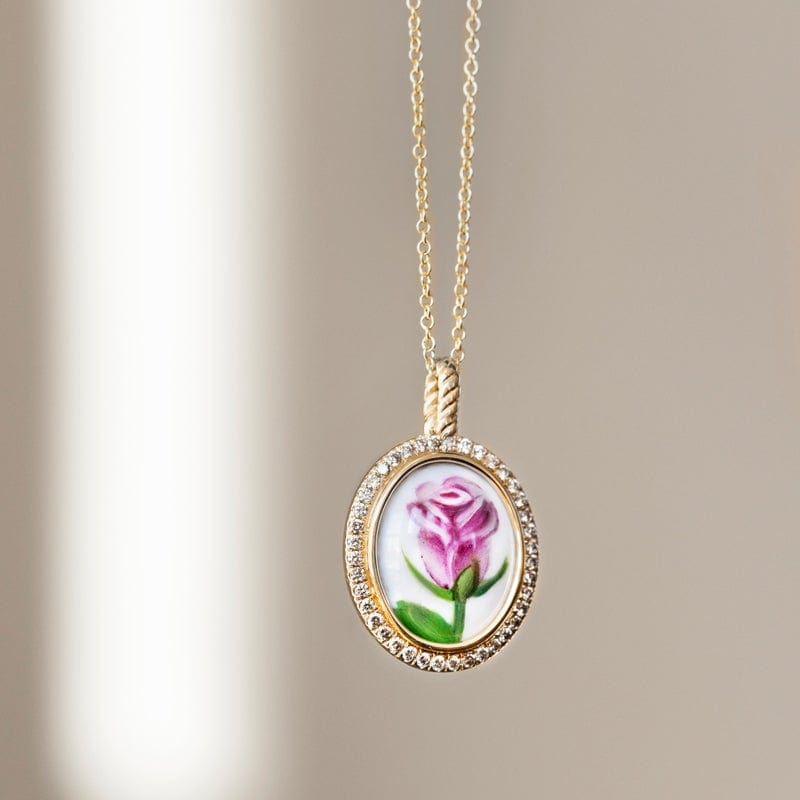 She Blooms Necklace - Elegant Floral Pendant Jewelry for Women | Perfect for Weddings, Anniversaries & Everyday Wear