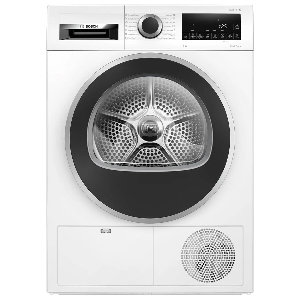 Bosch Series 6 9kg Heat Pump Dryer WQG24200AU - Energy Efficient Laundry Solution for Homes & Apartments | Fast Drying, Quiet Operation