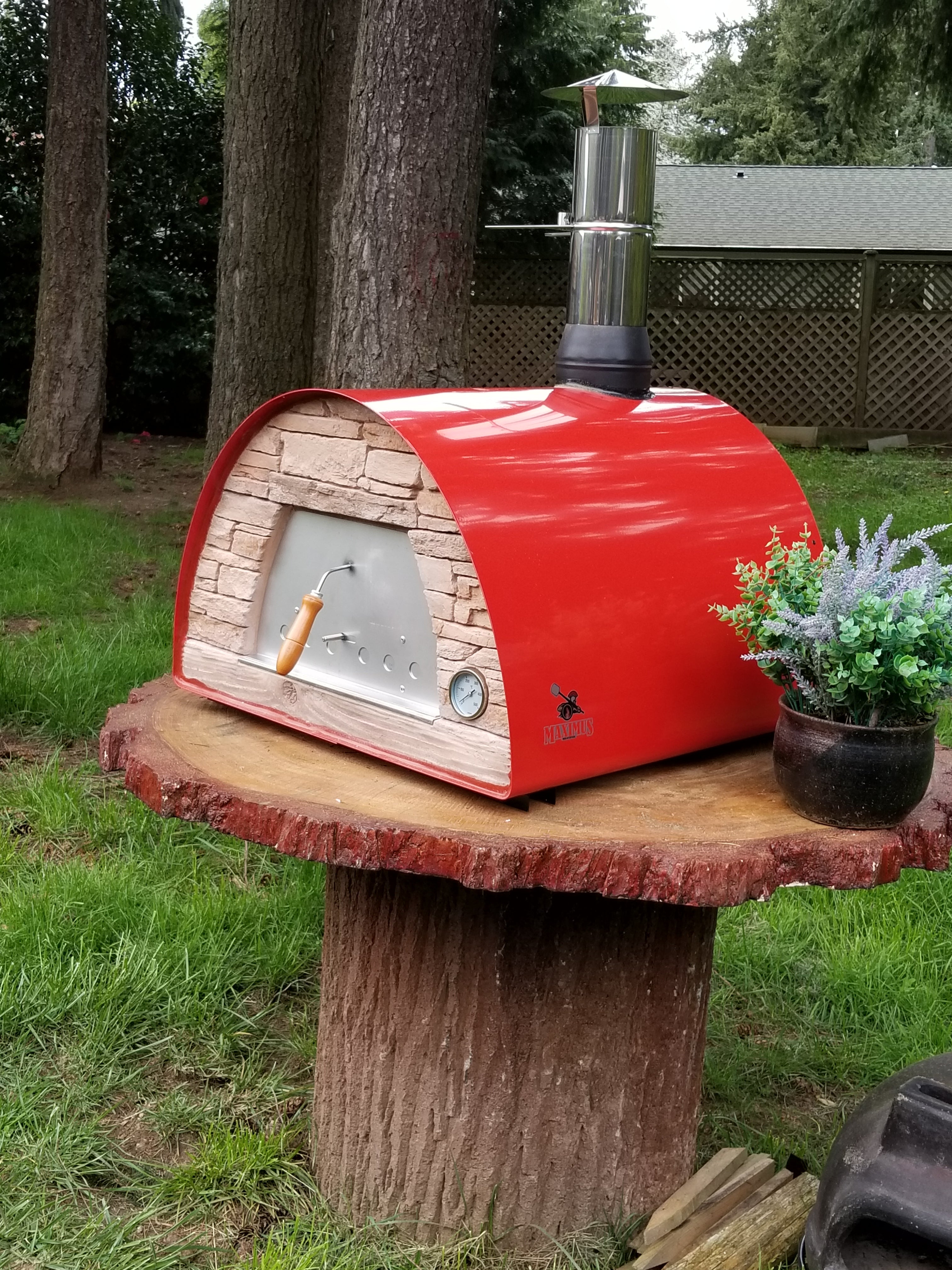 Maximus Red Portable Pizza Oven - Best Seller for Outdoor Cooking, Camping, and Backyard Parties